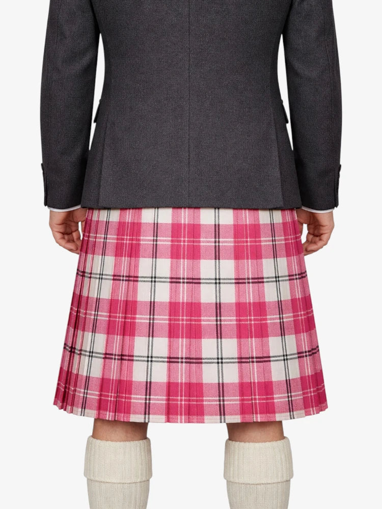 Ailsa Pink Tartan Kilt