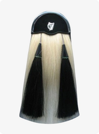 Black & Brown Scottish Horse Hair Kilt Sporran