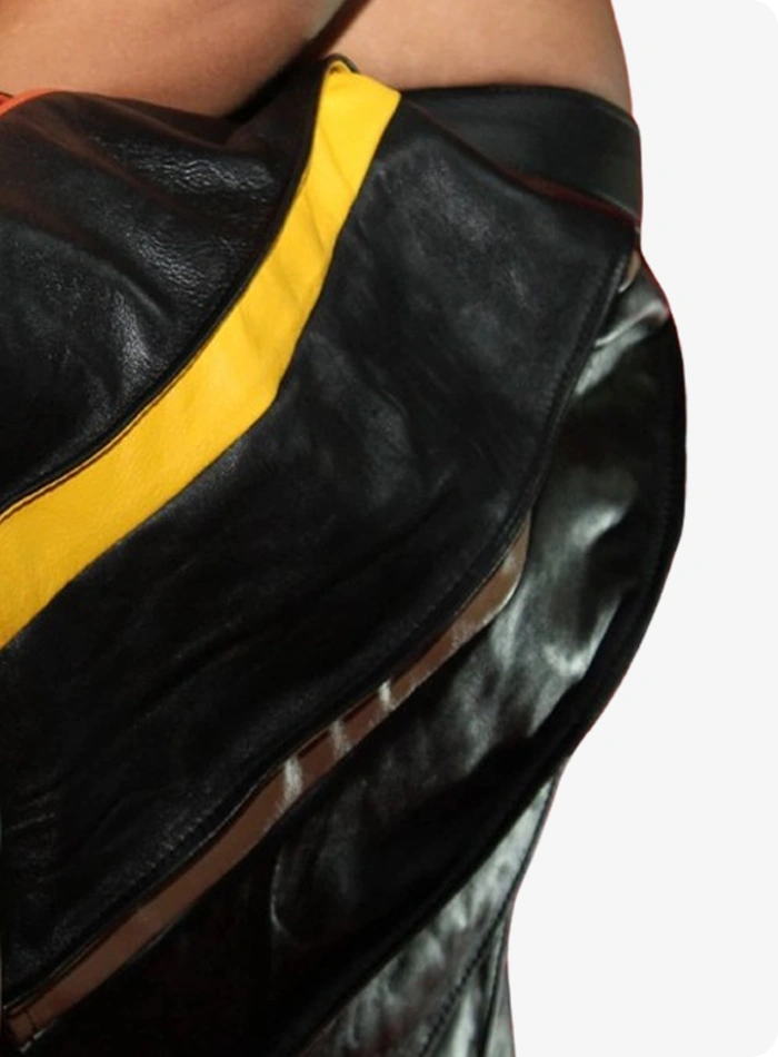 Black Fashion Leather Kilt