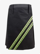 Black Firefighter Kilt with Fastening Straps