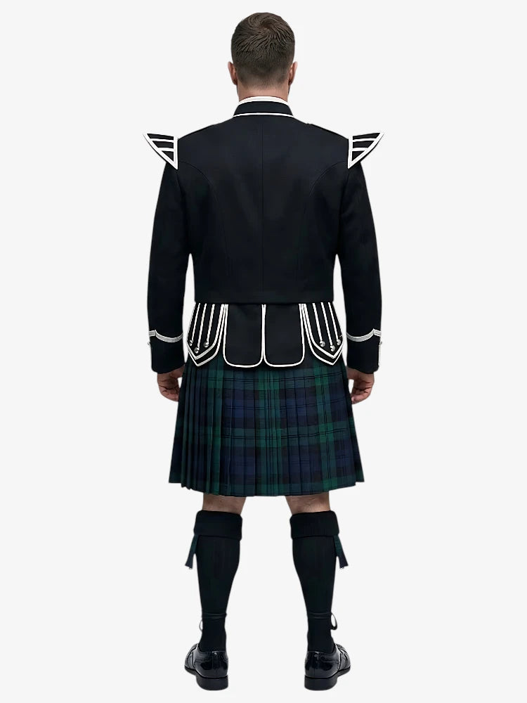 Black Watch Tartan Doublet Kilt Outfit