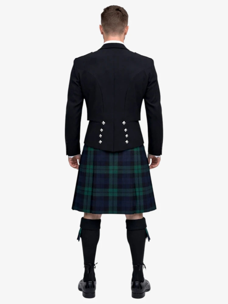 Black Watch Tartan Prince Charlie Kilt Outfit