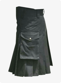 Black and Blue Firefighter Kilt
