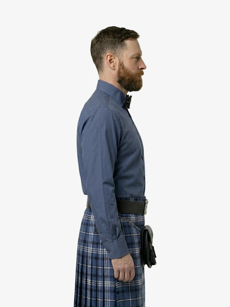 kilt dress shirt Traditional Premium Cotton Jacobite Kilt Shirt - Made in Scotland