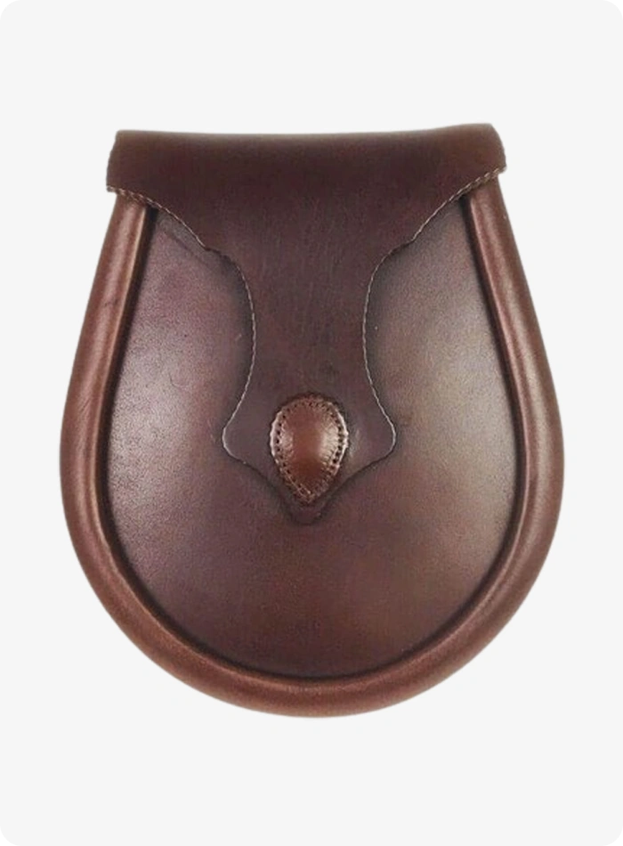 Custom Made Premium Brown Gala Leather  Sporran