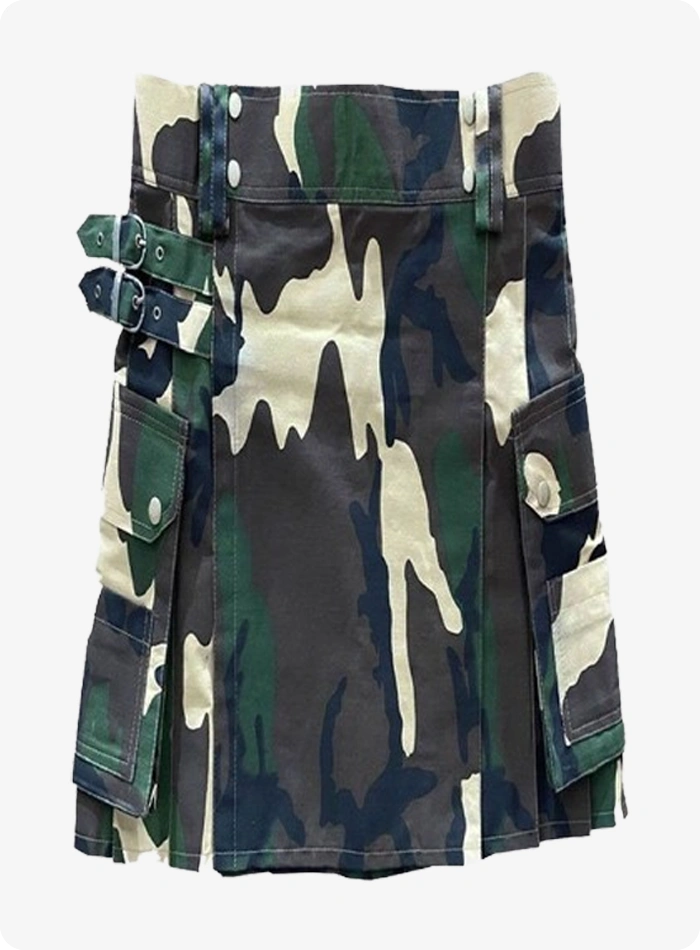 Custom Camo Woodland Kilt