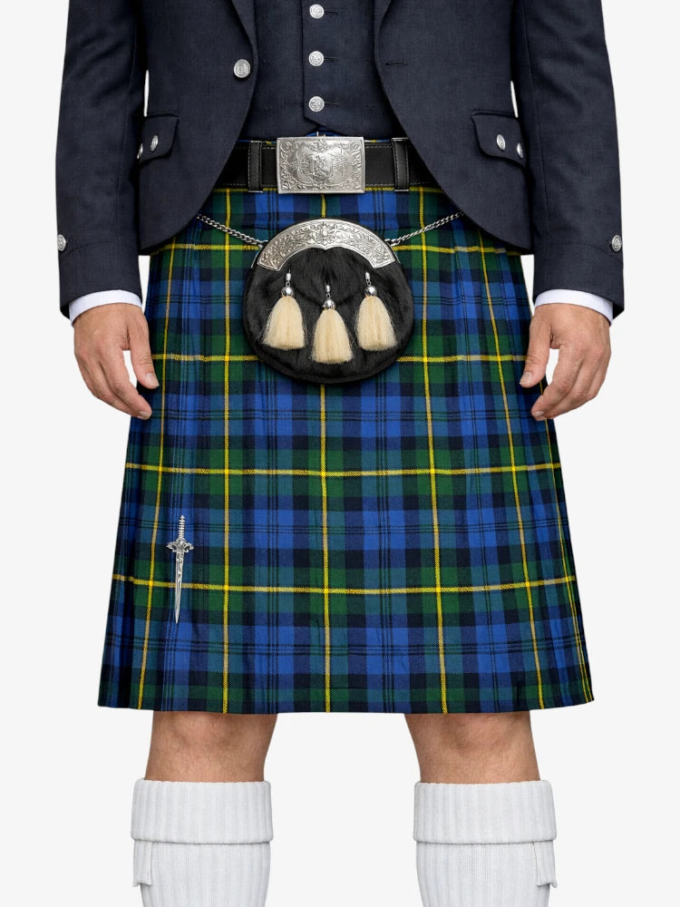Campbell of Argyll Tartan Kilt Model Front