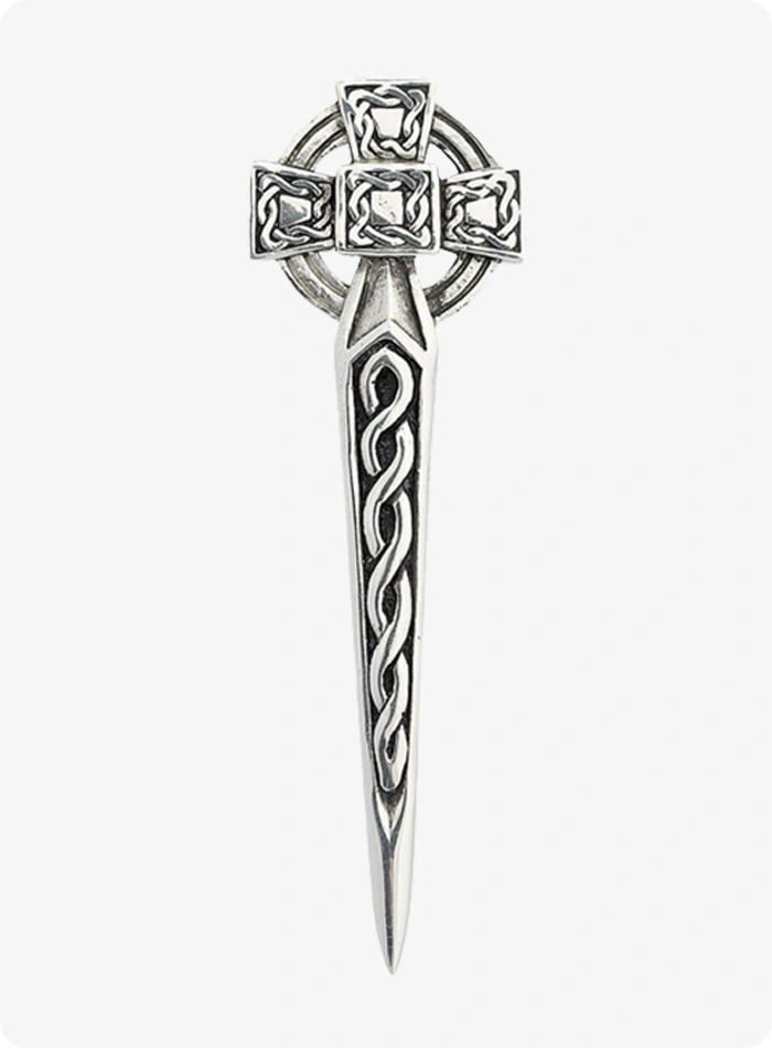 Custom Made Celtic Cross Kilt Pin