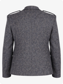 Charcoal blazer on a white background