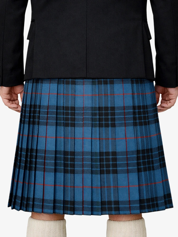 Clan Mackay Blue Ancient Tartan Kilt Model Back