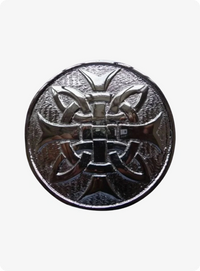 Cross Round Men Scottish Kilt Belt Buckle