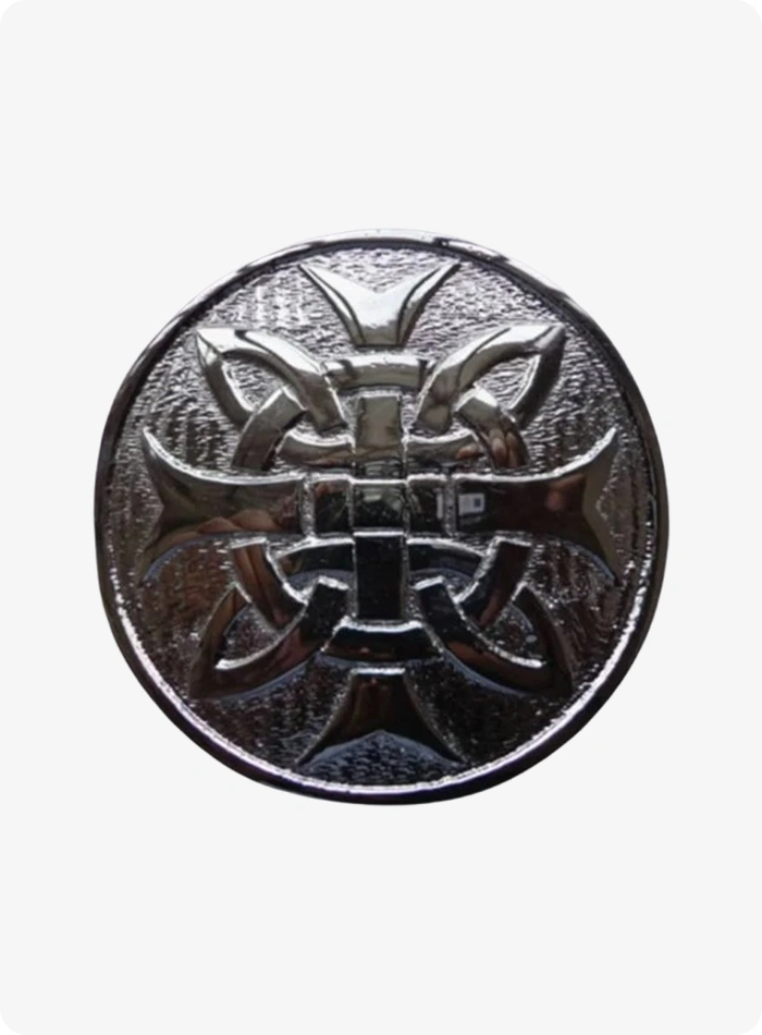 Cross Round Men Scottish Kilt Belt Buckle