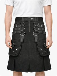 Black Gothic Utility Kilt