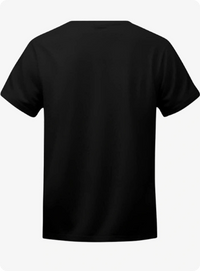 Custom Made Black T-Shirt Back