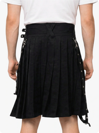 Black Utility Gothic Kilt