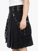 Black Utility Gothic Kilt