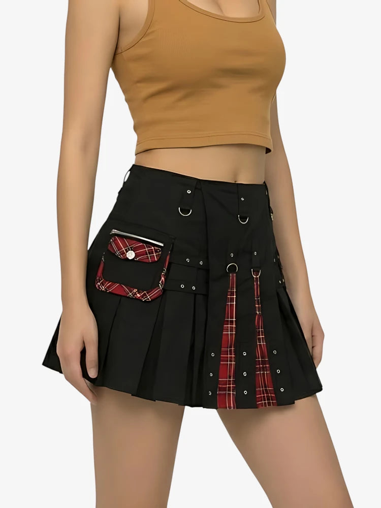 Custom Made Black Women's Hybrid Kilt