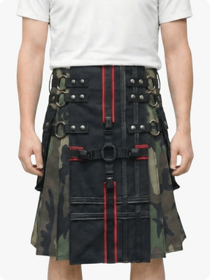 Custom Made Camouflage Gothic Tactical Kilt