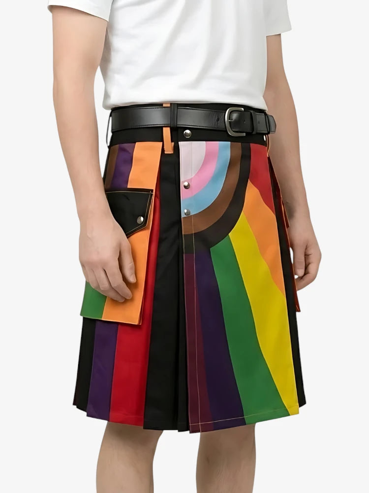 Custom Made Rainbow Fashion Kilt