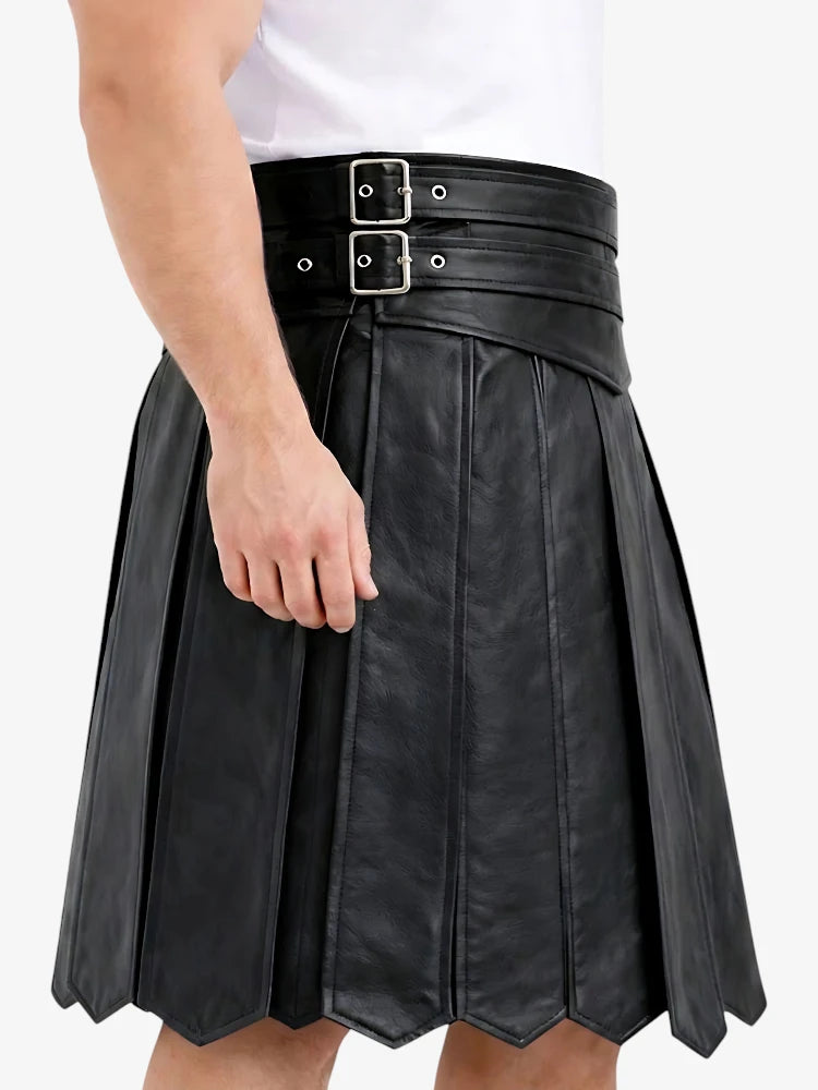Custom Made Roman Gladiator Leather kilt