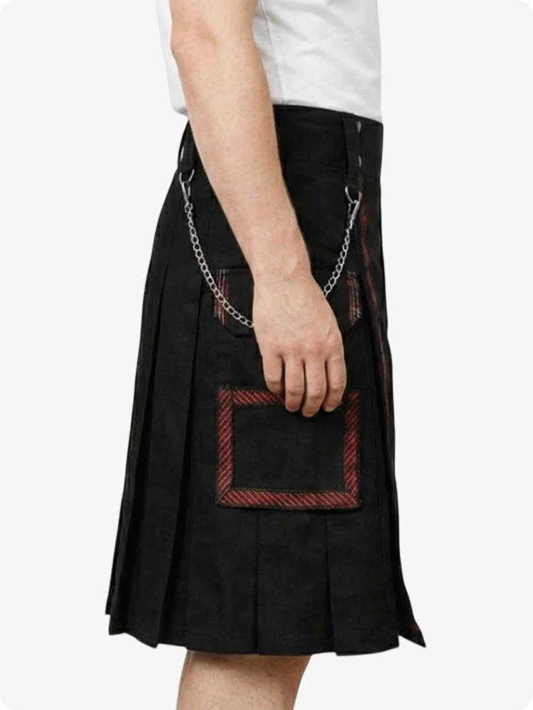 Black Utility Kilt