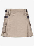 Deluxe Khaki Utility Women's Kilt