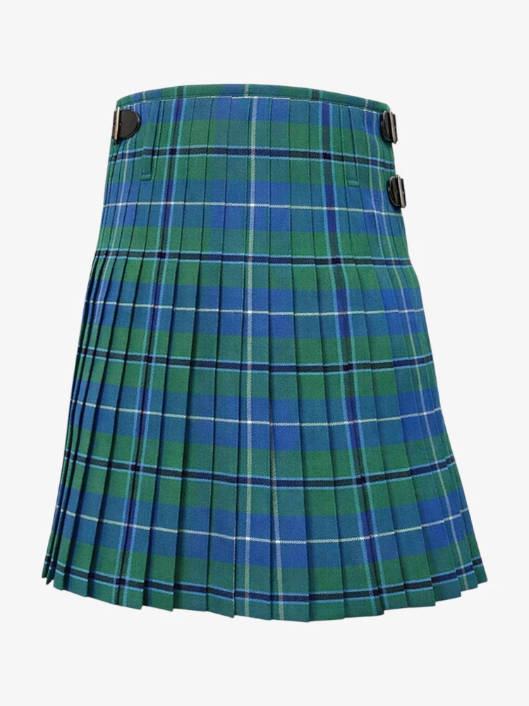 Douglas Blue Ancient Tartan Kilt Back