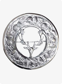 Ename Head Stag Kilt Brooch