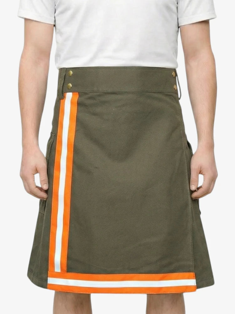 Firefighter Kilt With Reflective Stripe