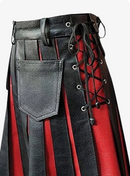 Gladiator Leather Kilt with Front Panels Kilt