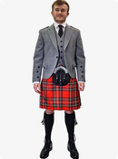 Grey Argyle Kilt Outfit