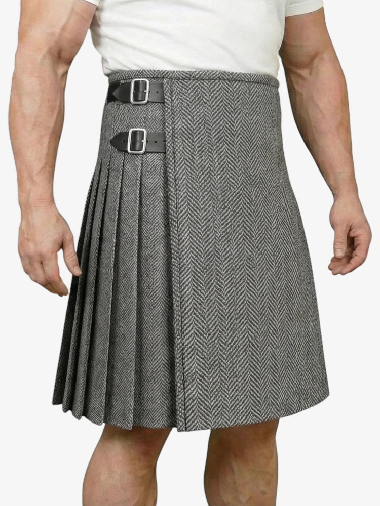 Grey Tweed Kilt