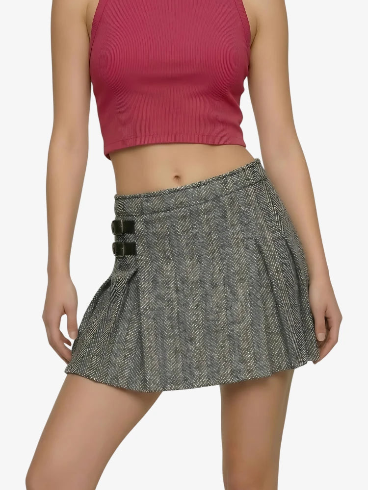 Grey Tweed Women Kilt
