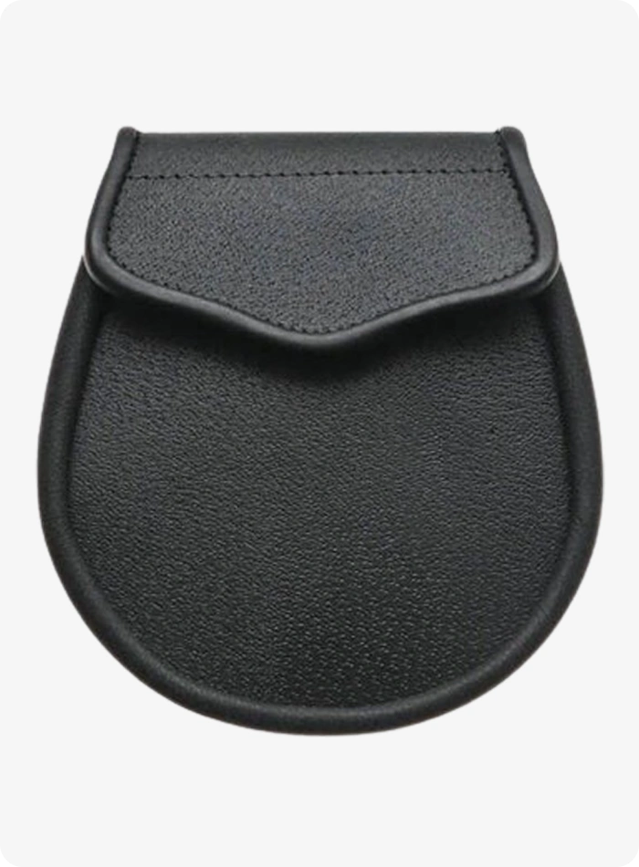 Hand Made Black Leather Sporran