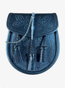 Hand Made Premium Black Leather Sporran