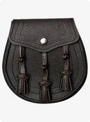 Handcrafted Dark Brown Leather Sporran