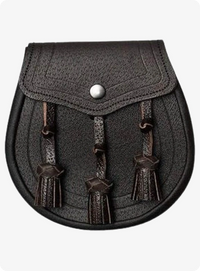 Handcrafted Dark Brown Leather Sporran