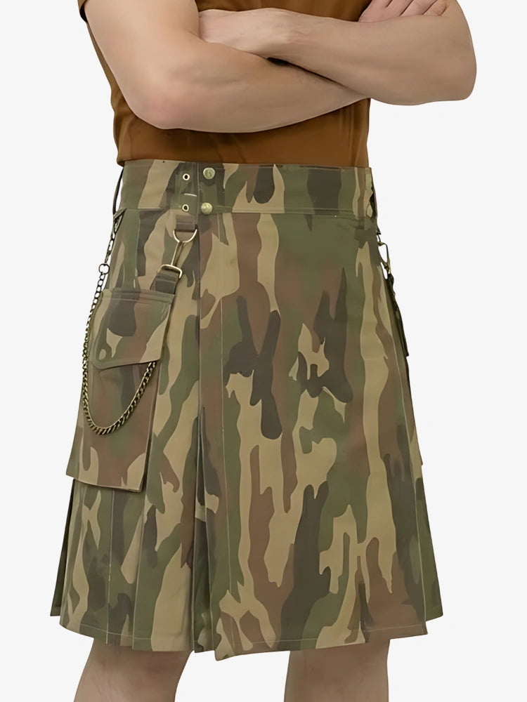 Handmade Military Camo Tactical Kilt