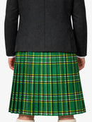 Irish Green Tartan Kilt Model Back