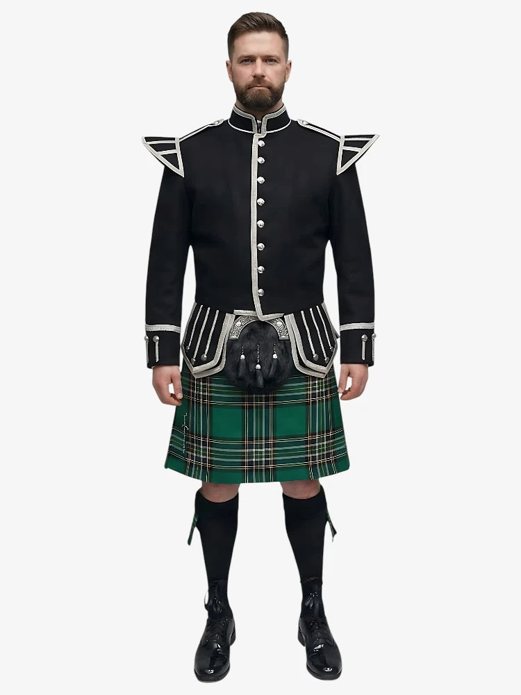 Irish National Tartan Doublet Kilt Outfit