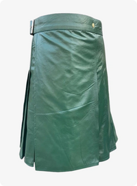 Leather Green Kilt