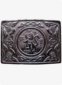 Lion Rampant Enamel Belt Buckle