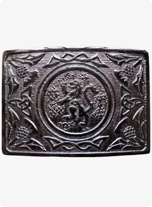 Custom Made  Lion Rampant Enamel Belt Buckle