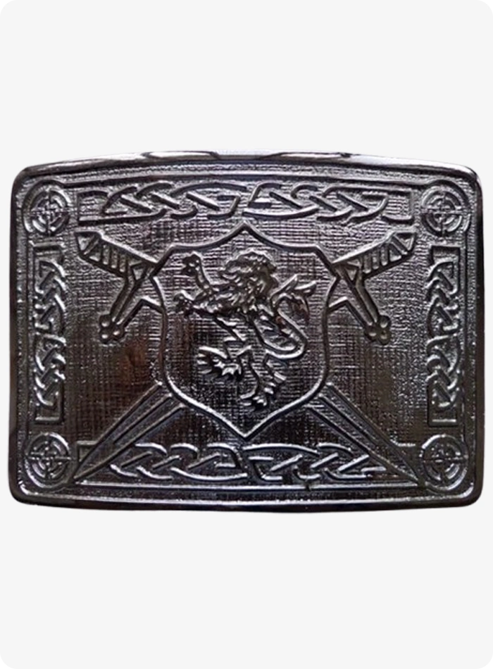 Lion Rampant Saltire Kilt Belt Buckle