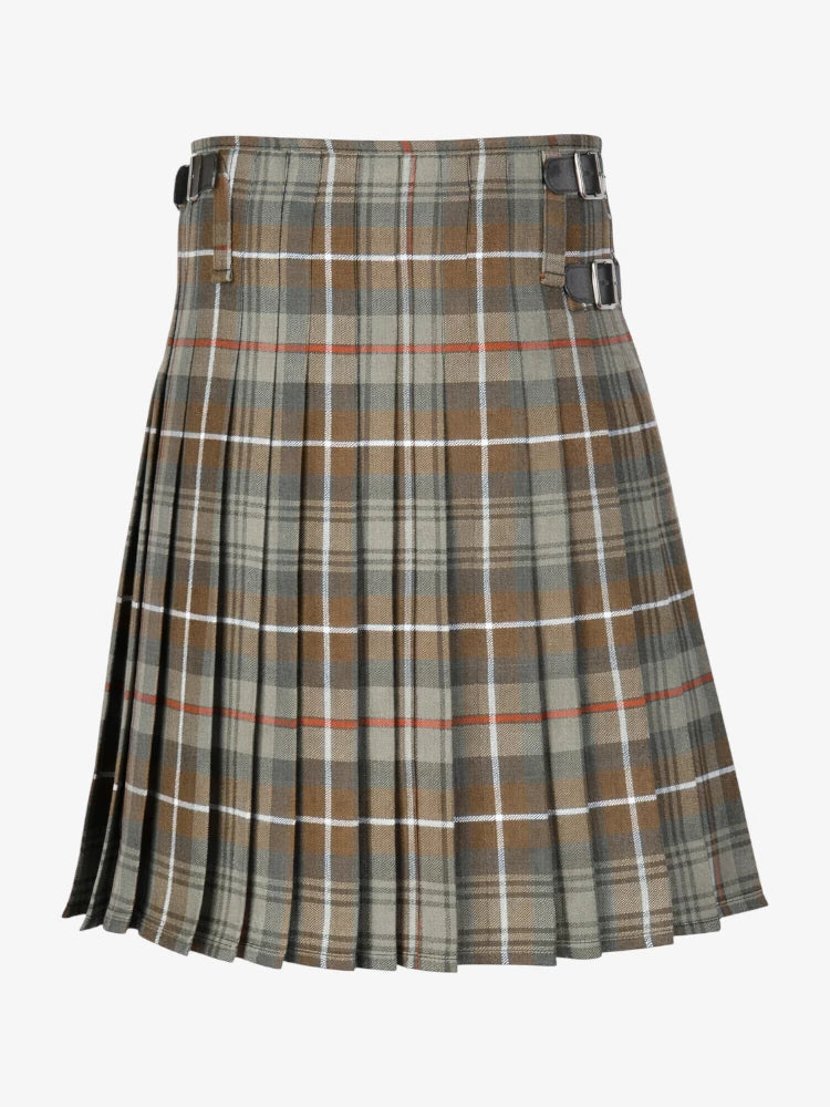 Mackenzie Weathered Tartan Kilt Back