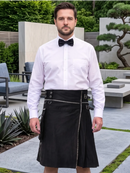 Custom Made Premium Black Gothic Utility Kilt