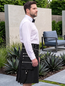 Custom Made Premium Black Gothic Utility Kilt