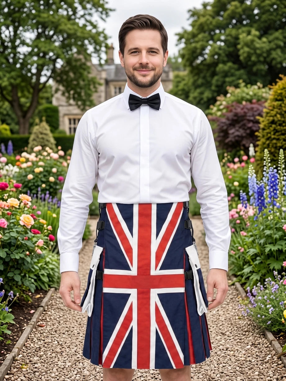 Custom Made UK Flag Hybrid Utility Kilt
