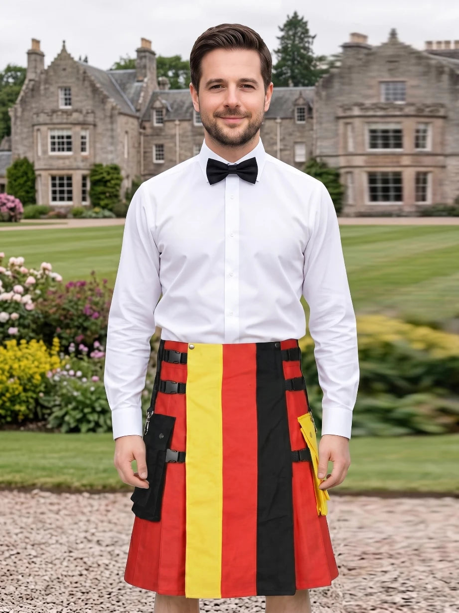 Custom Made German Flag Utility Kilt