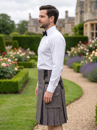 Custom Made Scottish Grey Utility Kilt